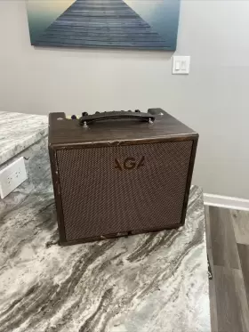 Sc-100-iii Aga Soundcloud Acoustic Guitar Amplifier Tested Works With Cable Rare