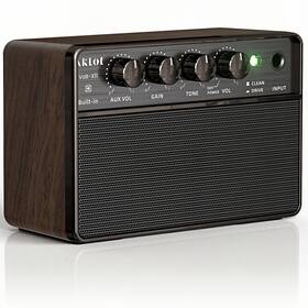 Aklot 750108852826 Mini Electric Guitar Amp Rechargeable 10w Small Portable Guitars Amplifier 5.9
