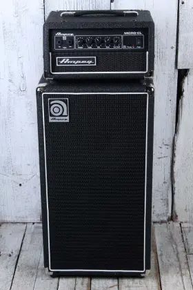 Ampeg 818263971056 Micro-cl Bass Stack Electric Guitar Amplifier Head And 2 X 10 Cabinet