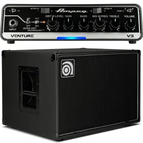 Ventv3112stk Ampeg Venture V3 300-watt Bass Head And 1x12 Cabinet