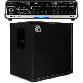 Ventv3115stk Ampeg Venture V3 300-watt Bass Head And 1x15 Inch Cabinet