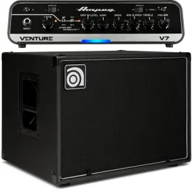 Ventv7210stk Ampeg Venture V7 700-watt Bass Head And 2x10 Inch Cabinet