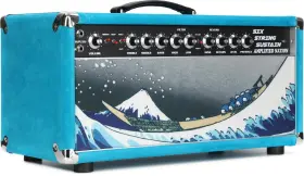 Ss2.50.h.tu.hk.ss.01 Amplified Nation Six String Sustain 50-watt Tube Head - Turquoise Suede With