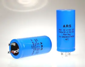 Ars Electronics 50uf 50uf-500vdc Dual Blue Capacitor Replaces Marshall F&t Jj Lcr Hiwatt Vo