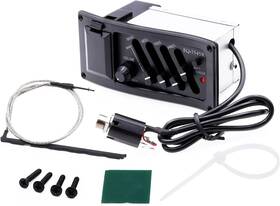 Ascendas Mus271314 Guitar Eq-7545r 4-band Eq Equalizer System Acoustic Curve Black