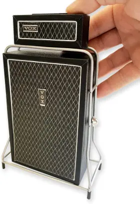 X-amp-4 Axe Heaven Super Beatle Vox Amp - Head And Cabinet Combo -1 4 Scale Replica Model For Display