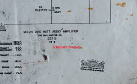 Ballantyne Mx-24 Model Mx 24 Royal Sound Master Tube Amplifiers Schematic Diagram