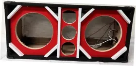 Brz10 Bass Rockers 10 Inch Brazilian Style Chuchera Speaker Box For Two Speakers &