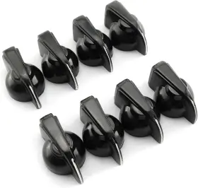 Chknob-bl-8-re Bllndx Chicken Head Knob 8pcs Black Vintage Guitar Amplifier Potentiometer