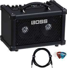 Boss 840262232500 Dual Cube Lx Portable Bass Guitar Combo Amplifier With Instrument Cable