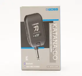 Bossktn-go2 Boss Katana Go Rechargeable Black Mini Guitar Headphone Amplifier