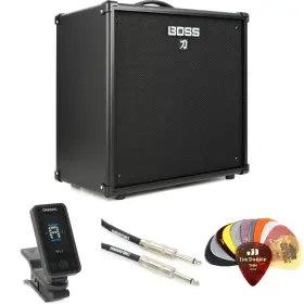 Kata110bassbun Boss Katana-110 Bass 1 X 10-inch 110-watt Combo Amp Essentials Bundle