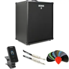 Kata210bassbun Boss Katana-210 Bass 2 X 10-inch 300-watt Combo Amp Essentials Bundle