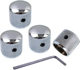 4334249570 Bouti1583 Metal Volume Tone Dome Guitar Speed Control 18 X 18.2 Mm D H Silver