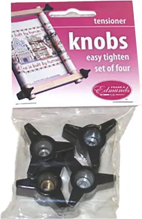 5618 Brand Frank A. Edmunds Co. Fa Plastic Tension Knob 4/pkg Black