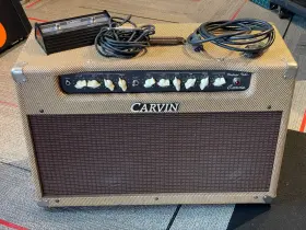 Belair212-0310-u Carvin Belair 212 Vintage Tweed Tube Series 50-watt 2x12 Inch Guitar Combo With Foo