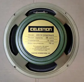T1220b Celestion G12m Greenback 25w 8 Ohm Guitar Speaker Made In England