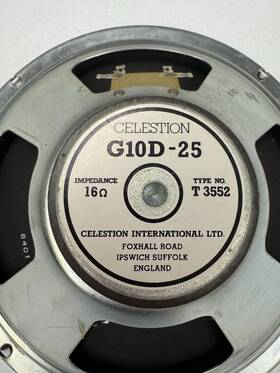 Celestion T3552 G10d-25 Guitar Speaker Made In England 10 Inch 16 Ohm 25 Watt