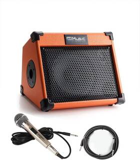 Coolmusic 445005852859 Acoustic Guitar Amplifier 20 Watt Bluetooth Amp For With Reverb
