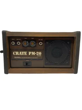 Pm-20 Crate Rare 1980 S Vintage Personal Amp Monitor Combo Guitar Rock Band