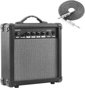 Cxlwz 744110394665 Electric Guitar Amp 20 Watt Amplifier Portable With Headphone Input Gain Pow