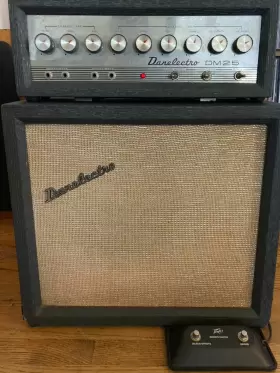 Dm25cmb Danelectro Dm25 Suitcase Tube Combo Amp With Reverb And Vibrato Footswitch