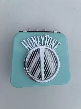 N10a Danelectro Honeytone 1.5 Watts Battery Operated Portable Mini Amp - Aqua