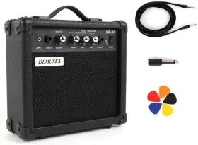 Demusea 744759500861 20w Watt Electric Bass Guitar Black Amplifier Portable Travel Mini Practic Amp H