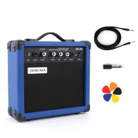 Yd-01 Demusea 20w Watt Dark Blue Electric Bass Guitar Amplifier Portable Travel Mini Practi