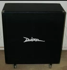 412fk Diezel 300 Watt Front Loaded 4x12 Inch Straight Cabinet Black