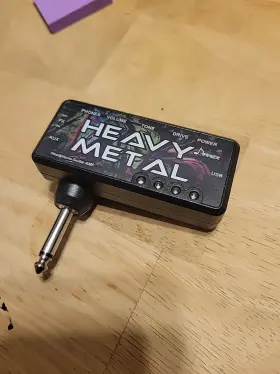 Ec1083 Donner Heavy Metal Electric Guitar Headphone Amplifier Usb Rechargeable Mini Amp