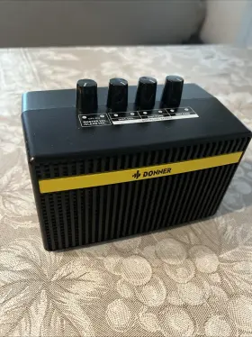 Ec991 Donner Mini Portable 2 Channel Electric Guitar Amp 3w Rechargeable Small Black