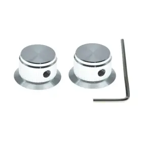 2xk1827-silver-dopro Dopro 2-pack Set Screw Style Aluminium Pack Of 2 Silver Without Indicator