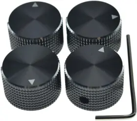 4xk1821-dopro Dopro 4pcs 25 15.5mm Set Screw Aluminium Black With Indicator Triangle