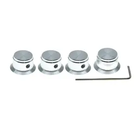 4xk1827-silver-dopro Dopro 4-pack Set Screw Style Aluminium Pack Of 4 Silver Without Indicator