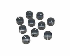 Dopro 647731183956 10pcs Black Vintage Barrel Guitar Amplifier Knob Round Knobs With