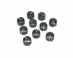 Dopro 647731183956 10pcs Black Vintage Barrel Guitar Amplifier Knob Round Knobs With