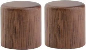 K1394-walnut-dopro Dopro 2pcs Wood Knobs Tele Style Dome Control Walnut