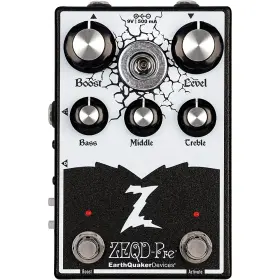 Eqdzeqdv1usa Earthquaker Devices Zeqd-pre Tube Preamp Pedal - Black And White