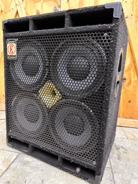 D410xlt Eden 8 Ohm 4x10 Bass Cabinet 700 Watts 4-10 Inch Speakers With Tweeter Working