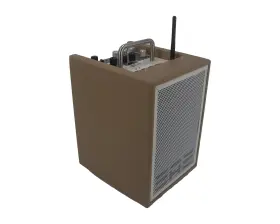 A1-4u Elite Acoustics A1-4 Upgraded Tan Rechargeable Acoustic Amplifier With Mixer Efx