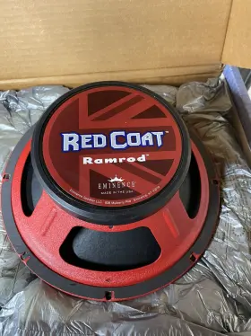 Eminence 876358001132 Ramrod 10 Inch Guitar Speaker Red Coat 8 Ohm 75w Rms 100db Replacement