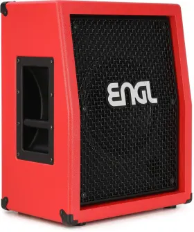 Engle112vsbctmred Engl Amplifiers E112vsb 1 X 12-inch Angled Guitar Cabinet - Red Tolex