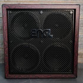 Engl Engle412vgbctm E412vgb Custom Shop Straight 4x12 Inch Guitar Speaker Cabinet - Red Snakeskin