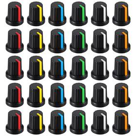 Euphhonycs 620315 1 Abarytha 30 Pcs 6mm Knurled Shaft Red Blue White Yellow Orange Green