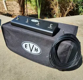 2253070000 Evh 5150 Iii 50s Stealth 6l6 3-channel 50-watt Guitar Amp Head With Fs And Cover Exc