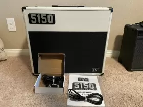 2257100410 Evh 5150 Iconic Series 40w 1x12 Inch Combo Amplifier Ivory Mint W Tags And Footswitch