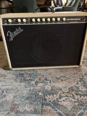 0069285000 Fender Super-sonic 60w Vacuum Tube 1x12 Combo Amp 2-channel With Footswitch