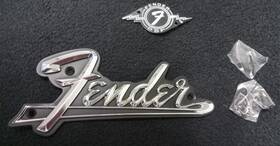 Fender 007938500 Genuine 2 Amplifier Parts - Blackface Amp And Dsp Logo Plates With Screws