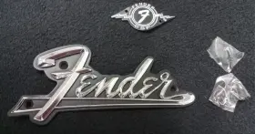 007938500 Fender Genuine 2 Amplifier Parts - Blackface Amp And Dsp Logo Plates With Screws